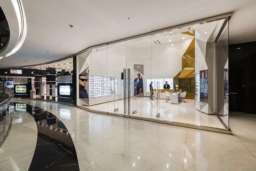 طراحی داخلی فروشگاه عینک-گلنرده