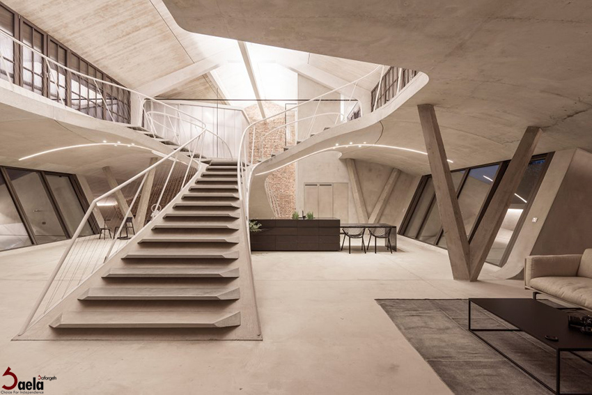 راه پله بتنی - گلنرده