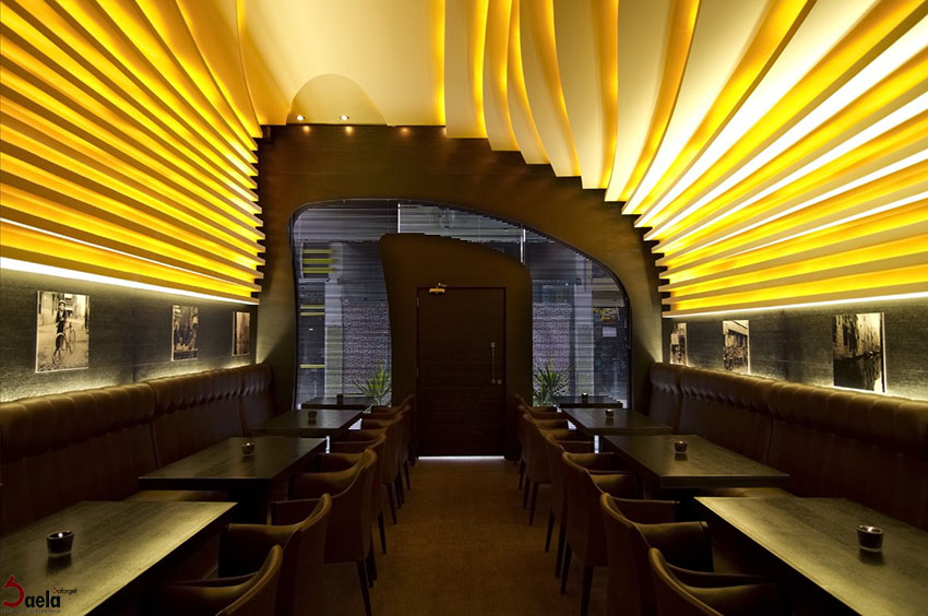طراحی داخلی کافی شاپ-فرفورژه