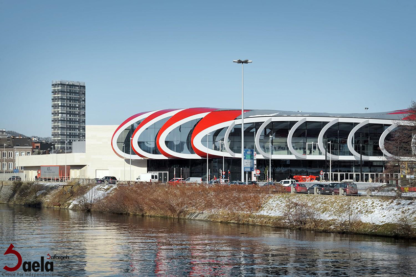 نمای ساختمان تجاری - متریال نما