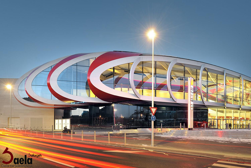 نمای ساختمان تجاری - متریال نما