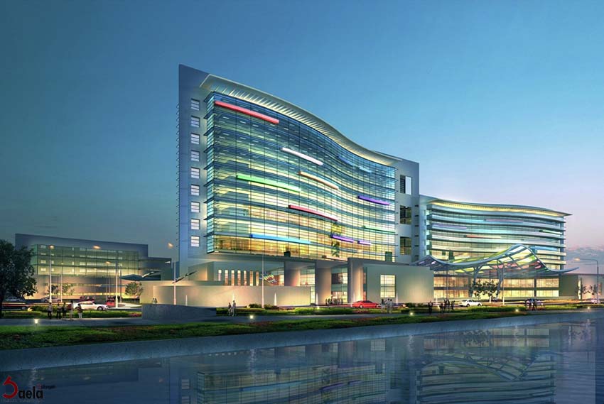 طراحی نمای بیمارستان-فرفورژه