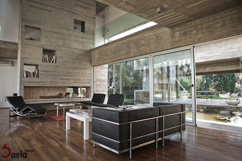 طراحی خانه بتنی- صافورژه