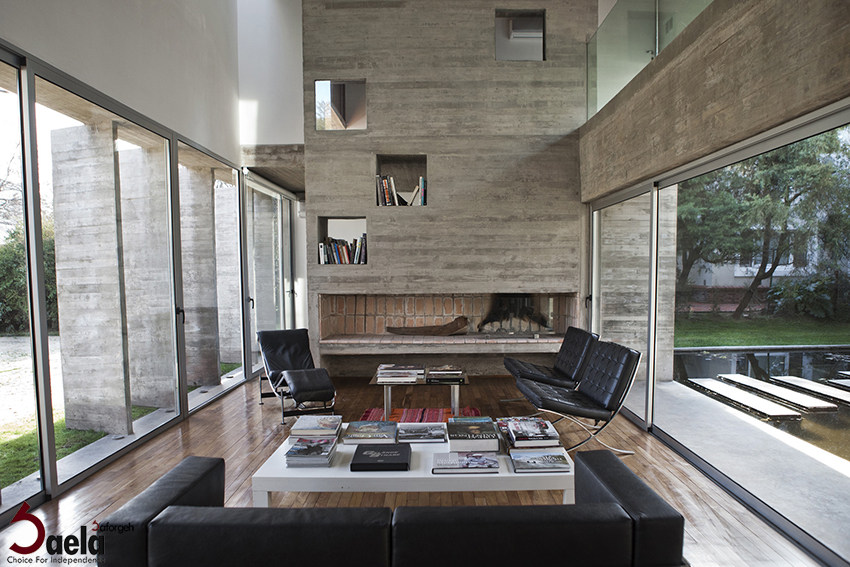 طراحی خانه بتنی- صافورژه