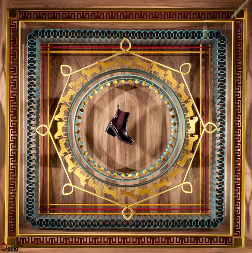 طراحی ویترین فروشگاه-فرفورژه