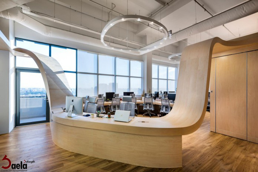 طراحی داخلی دفتر کار - صافورژه