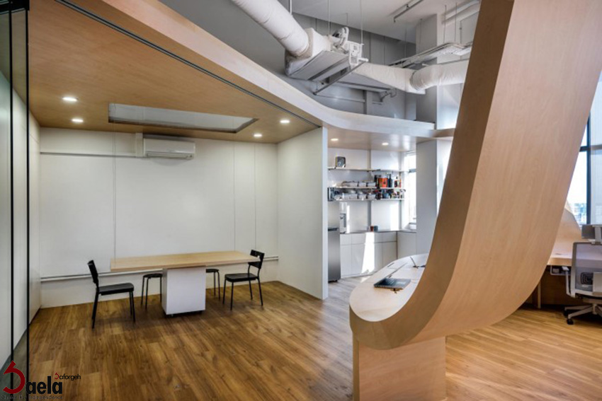 طراحی داخلی دفتر کار - صافورژه