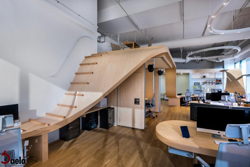 طراحی داخلی دفتر کار - صافورژه