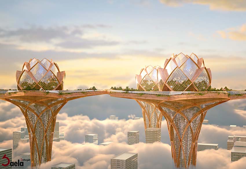 برج آسمان خراش-نمای ساختمان