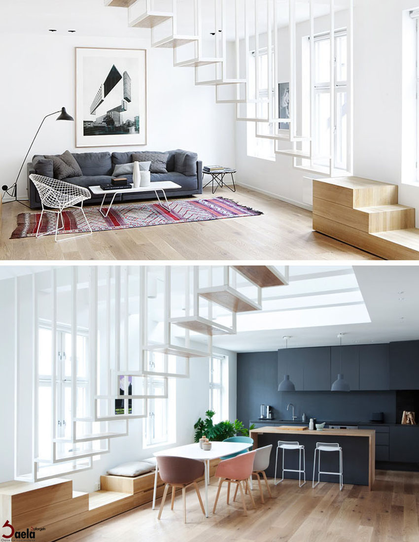 طراحی پله-فرفورژه