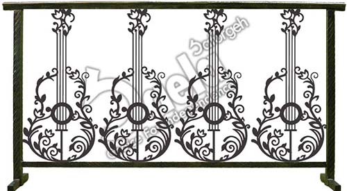 نرده فرفورژه گیتار - صافورژه گیتار