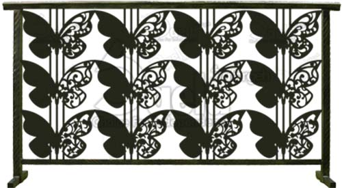 نرده فرفورژه پروانه - صافورژه پروانه