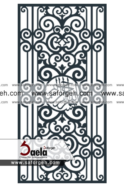 درب فرفورژه بسم 2 درب فرفورژه بسم 2