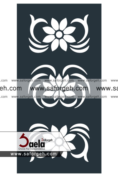 درب فرفورژه طرح نیلوفر