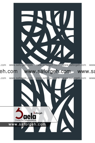 درب فرفورژه طرح پیچک