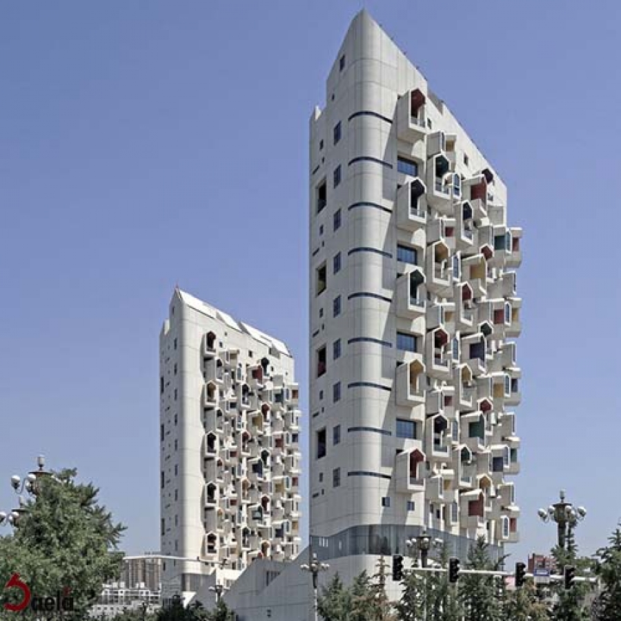 طراحی نمای ساختمان با بهره گیری از بعد سوم