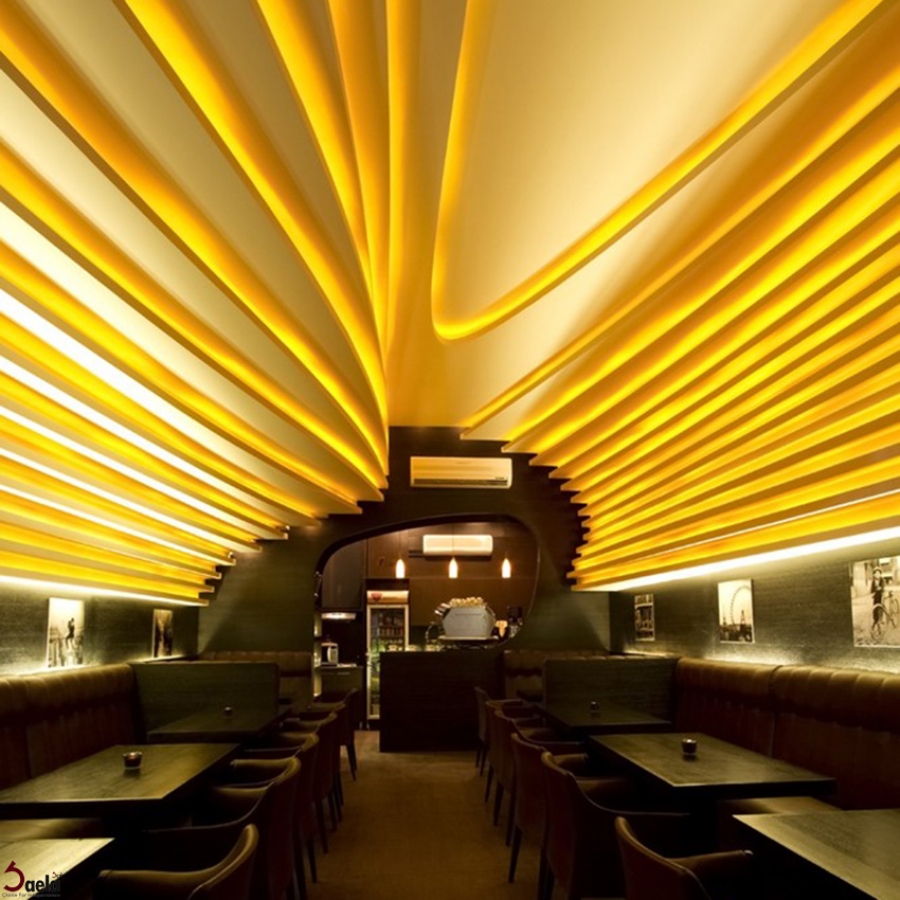 طراحی داخلی کافی شاپ M Coffee