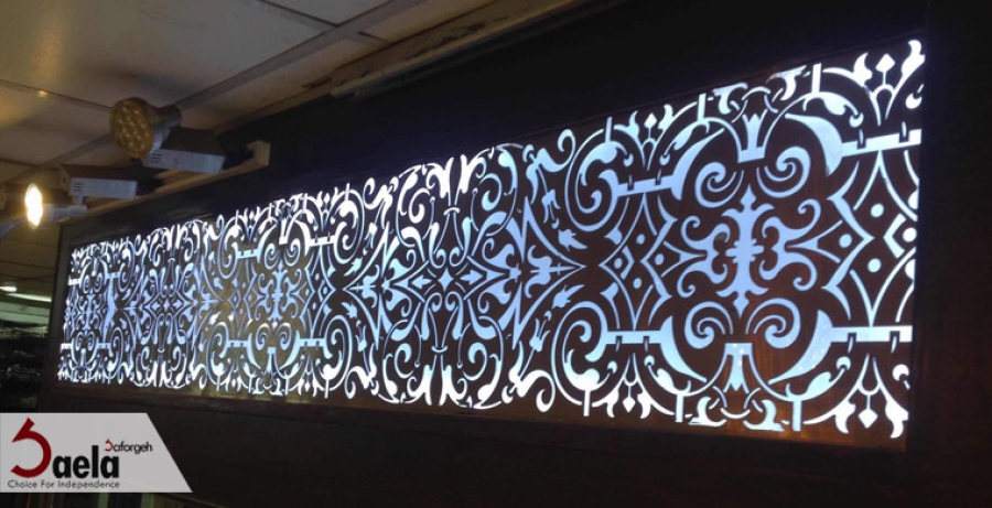 نورپردازی هنری با فرفورژه