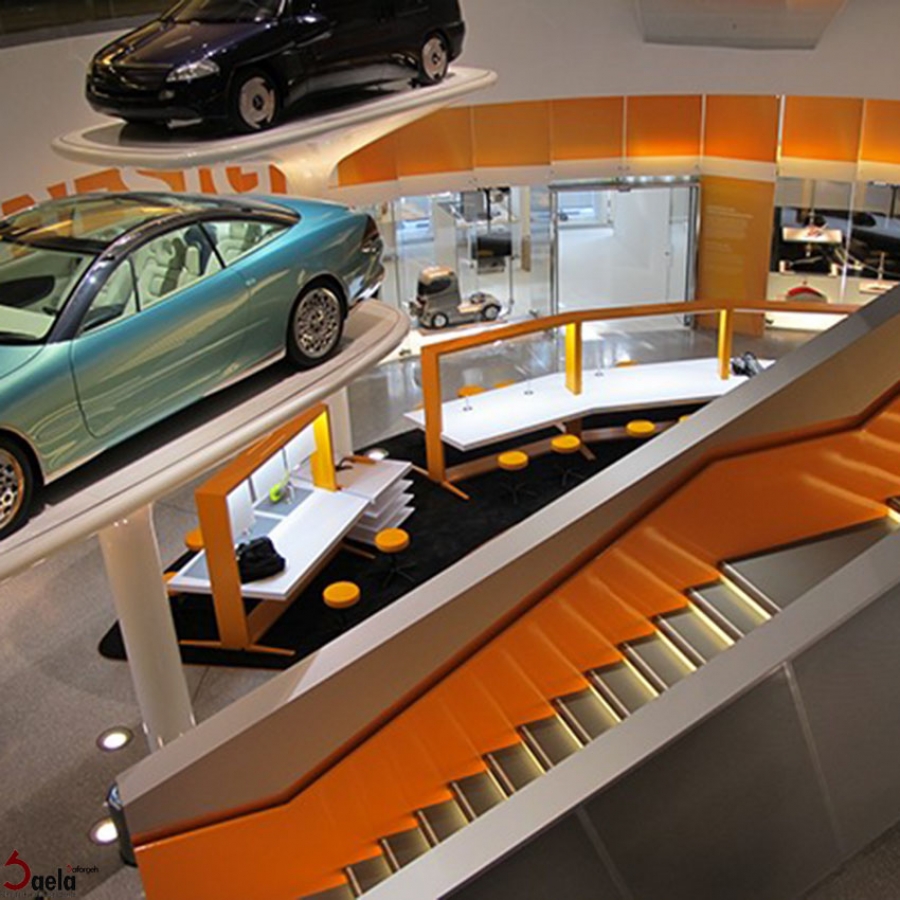 طراحی نمایشگاه mercedes benz