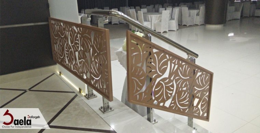 مدل نرده راه پله خانه فرفورژه نوین