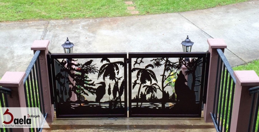 نرده تراس فرفورژه زیبا