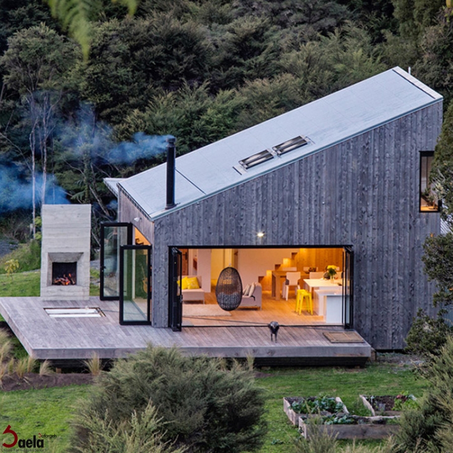 طراحی باغ ویلا در نیوزیلند