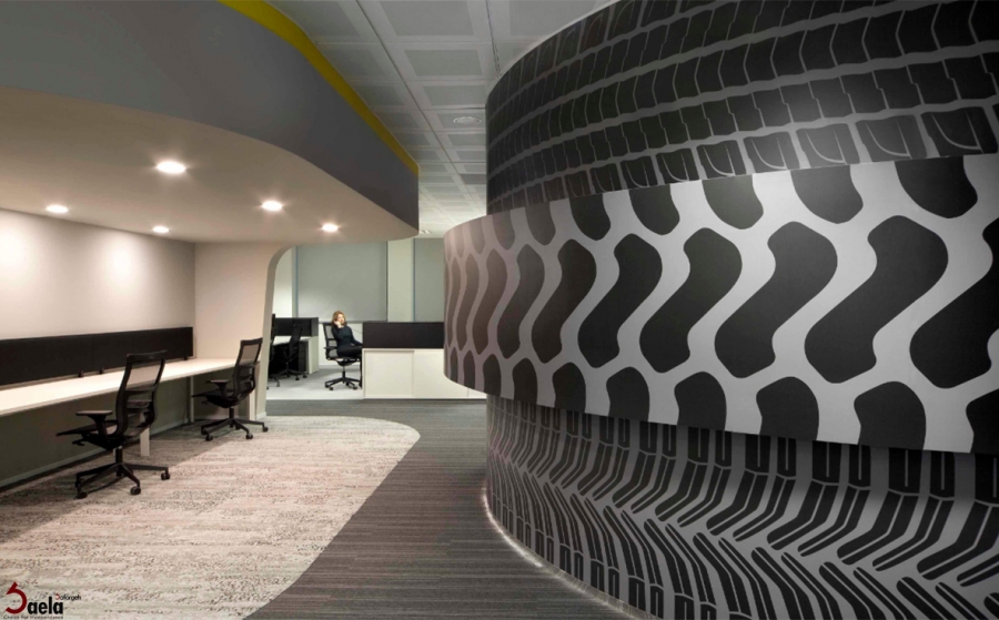 طراحی داخلی شرکت لاستیک میشلین