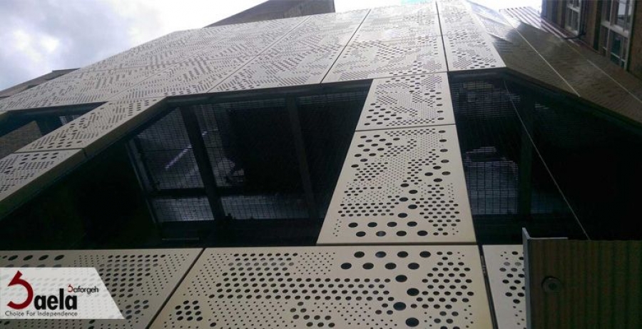 نمای فلزی فرفورژه طرح دار