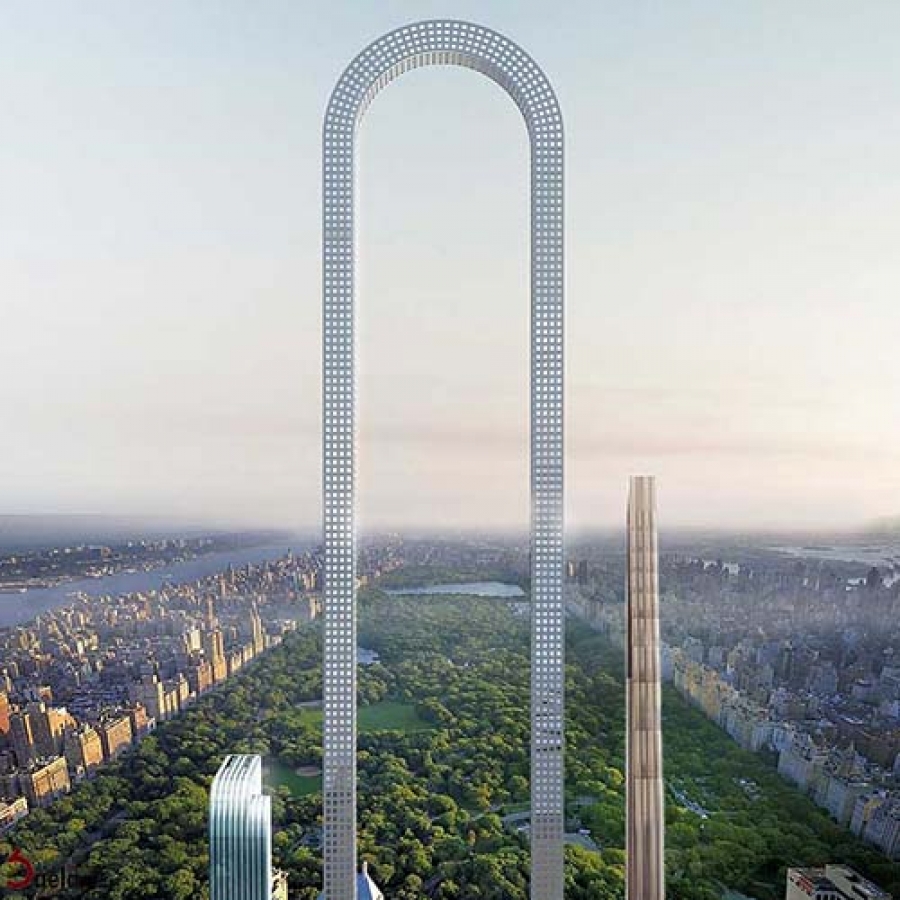 طراحی آسمان خراش خمیده در نیویورک