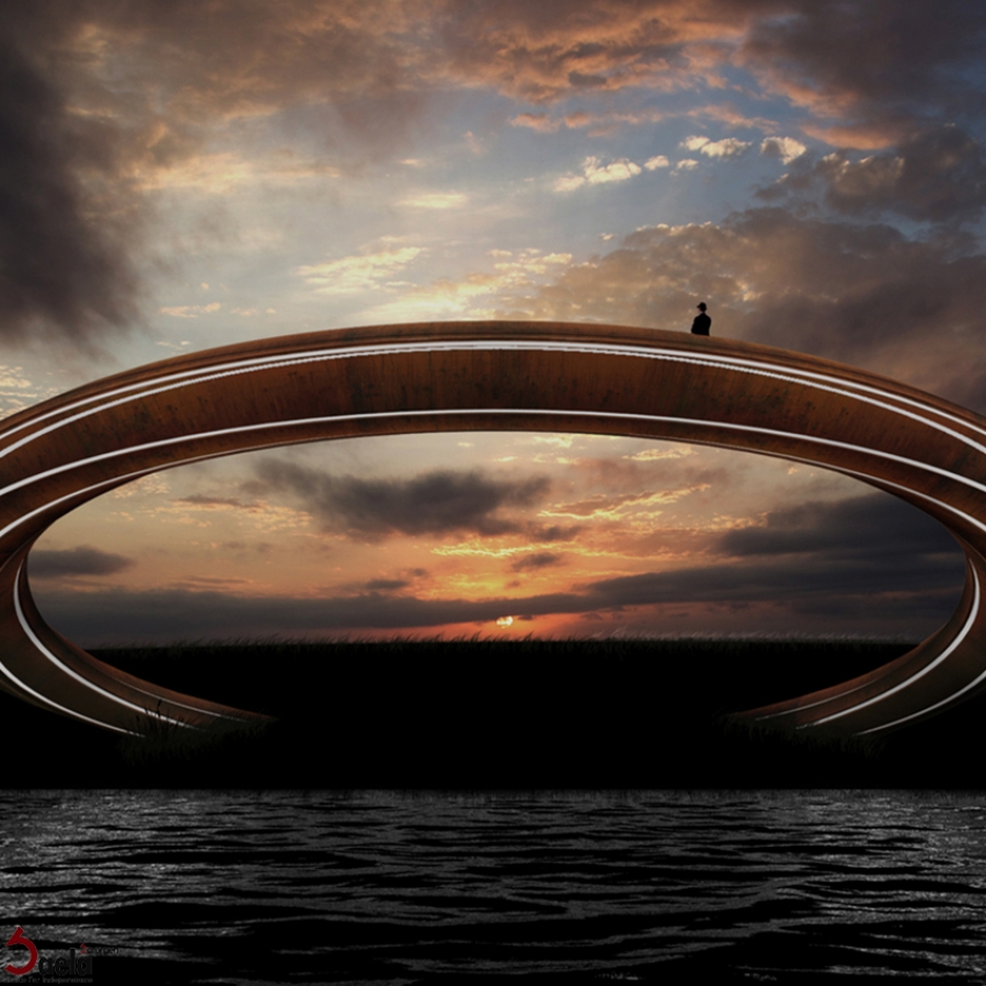 طراحی پل حلقوی فولادی