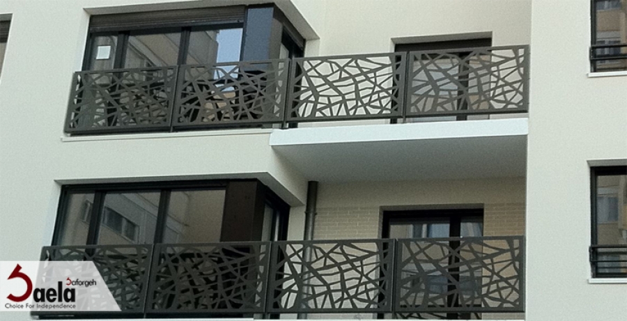 نرده بالکن فرفورژه نوین