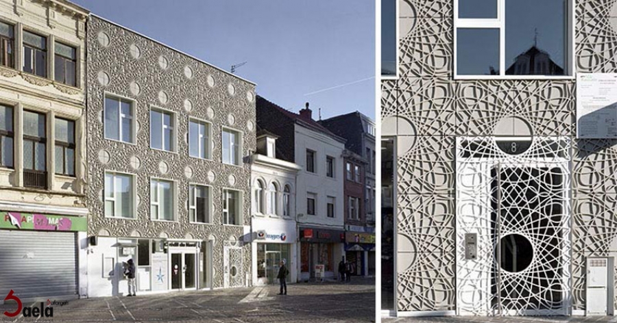 طراحی نمای ساختمان با استفاده از پانل های دکوراتیو بتنی