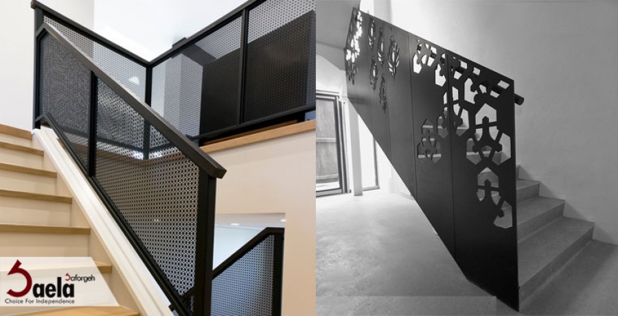 طرح نرده راه پله متناسب با دکوراسیون