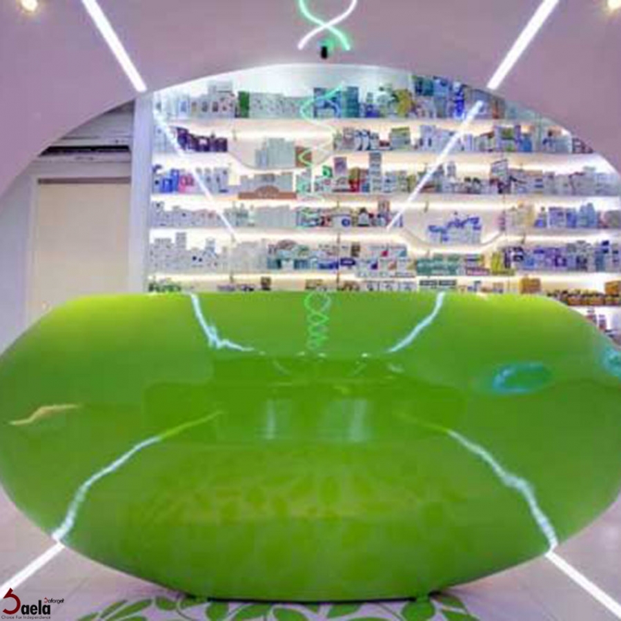 طراحی داخلی داروخانه مدرن