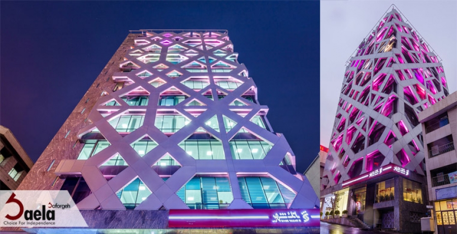 طراحی نمای دو پوسته ایرانی