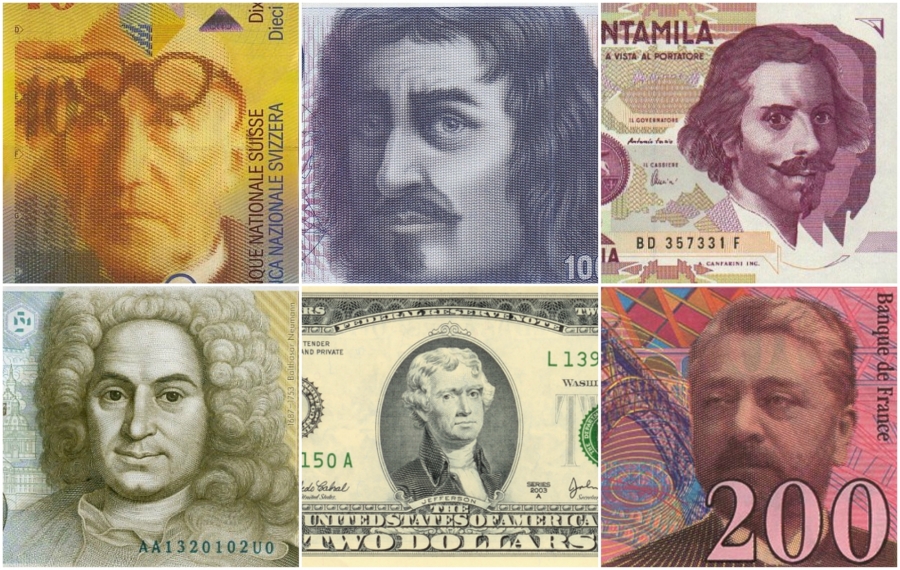 ثبت تصاویر معماران بر اسکناس