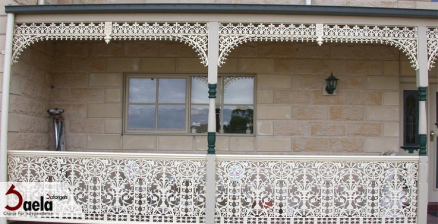 گل نرده در ساختمان های کلاسیک